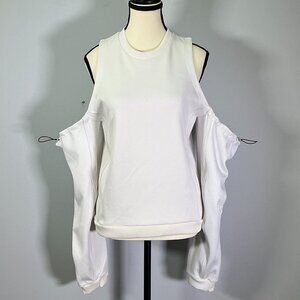 Artica-Arbox Cold Shoulder Women's Size XS Optic White Sweater NWT